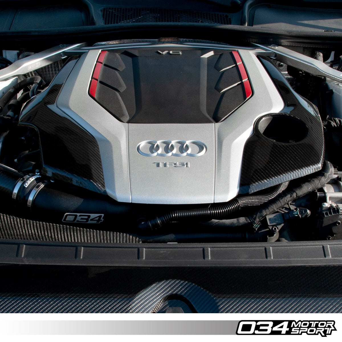 Carbon Fiber Engine Cover, Audi B9 3.0T Engines - image 6