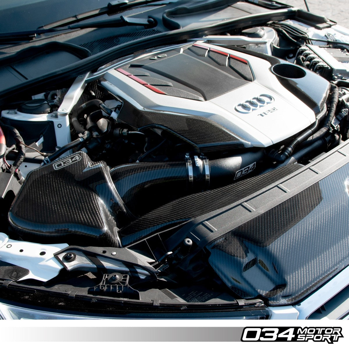 Carbon Fiber Engine Cover, Audi B9 3.0T Engines - image 7