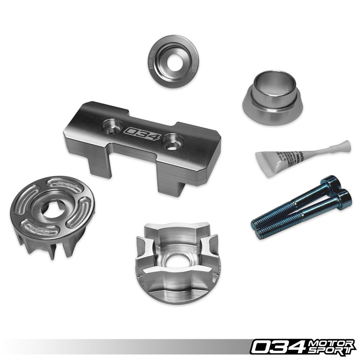 034Motorsport Drivetrain Mount Insert Package, B8/B8.5 Audi A4/S4/RS4, A5/S5/RS5, Q5/SQ5, & Porsche 95B Macan, Billet Al