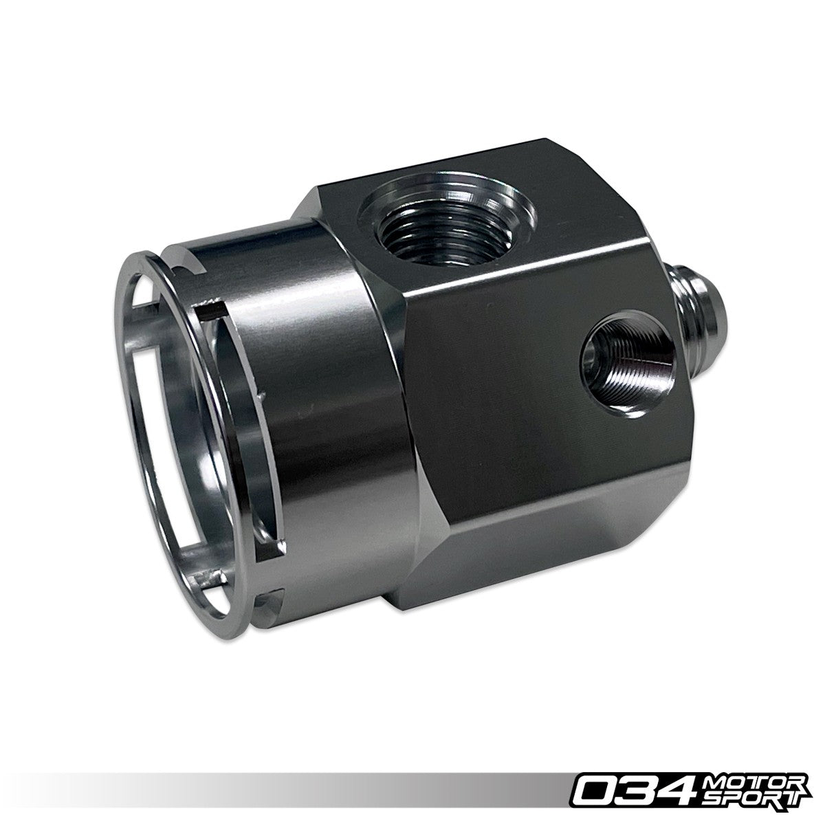 Fuel Pressure Regulator (FPR) Housing Adapter, Remote Mount, Billet Aluminum - image 2
