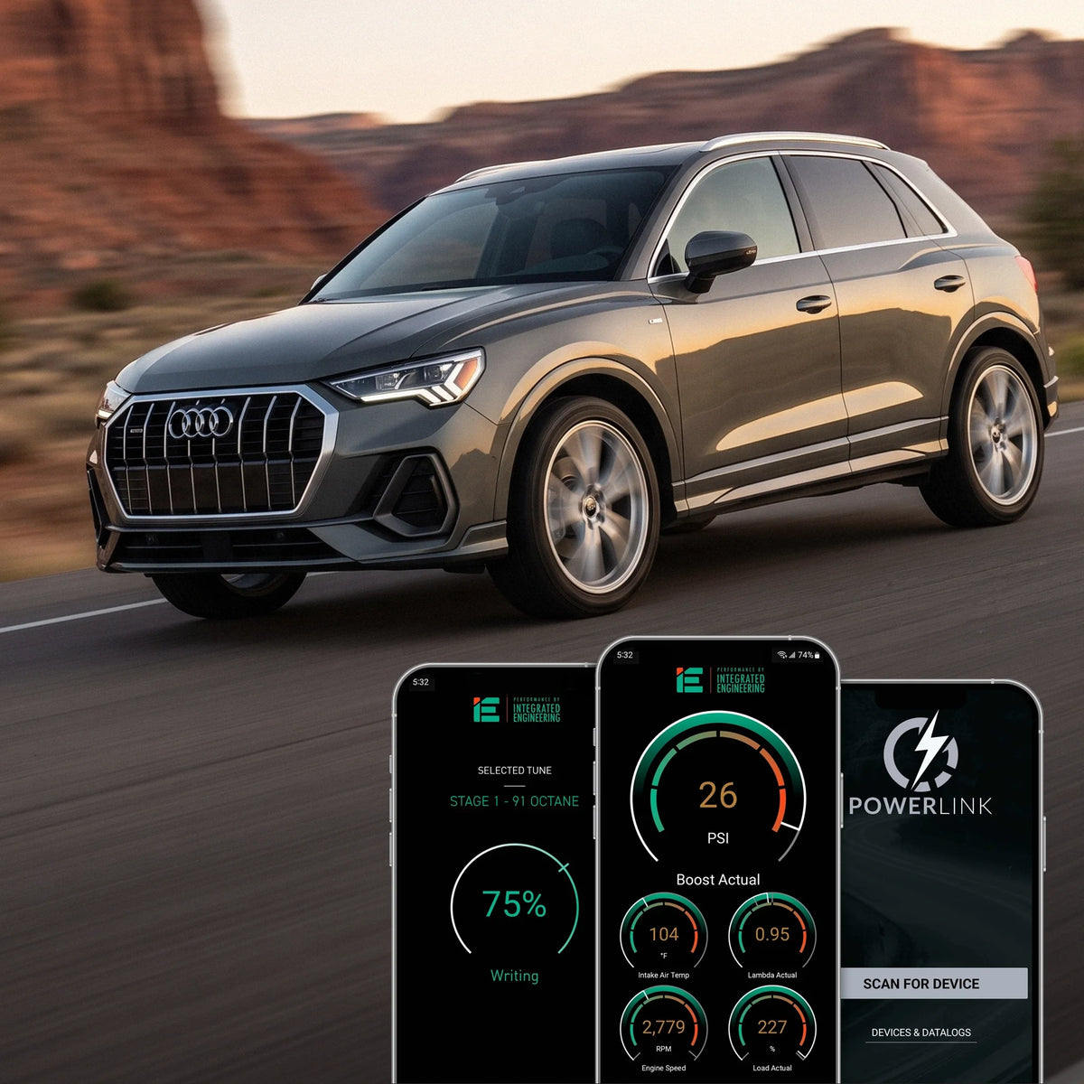 IE Performance ECU Tune for Audi F3 Q3 2.0T Gen 3 Engines