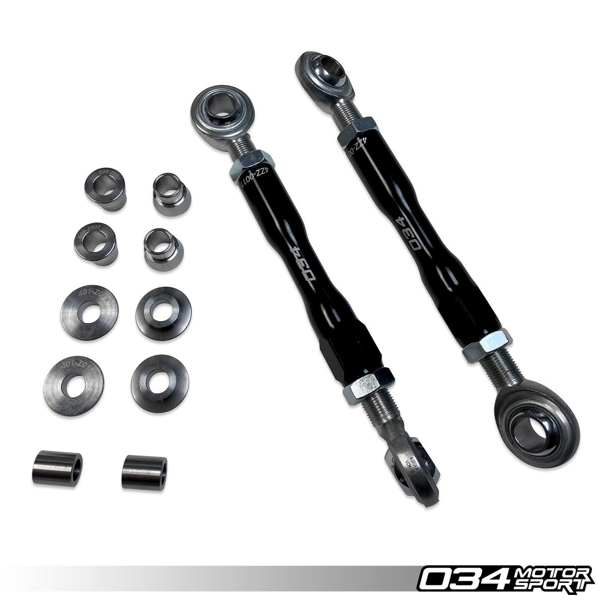 Motorsport Billet Adjustable Rear Sway Bar End Link Pair, Gen 1 & Gen 1.5 Audi R8 (4.2 V8 & 5.2 V10) - image 2