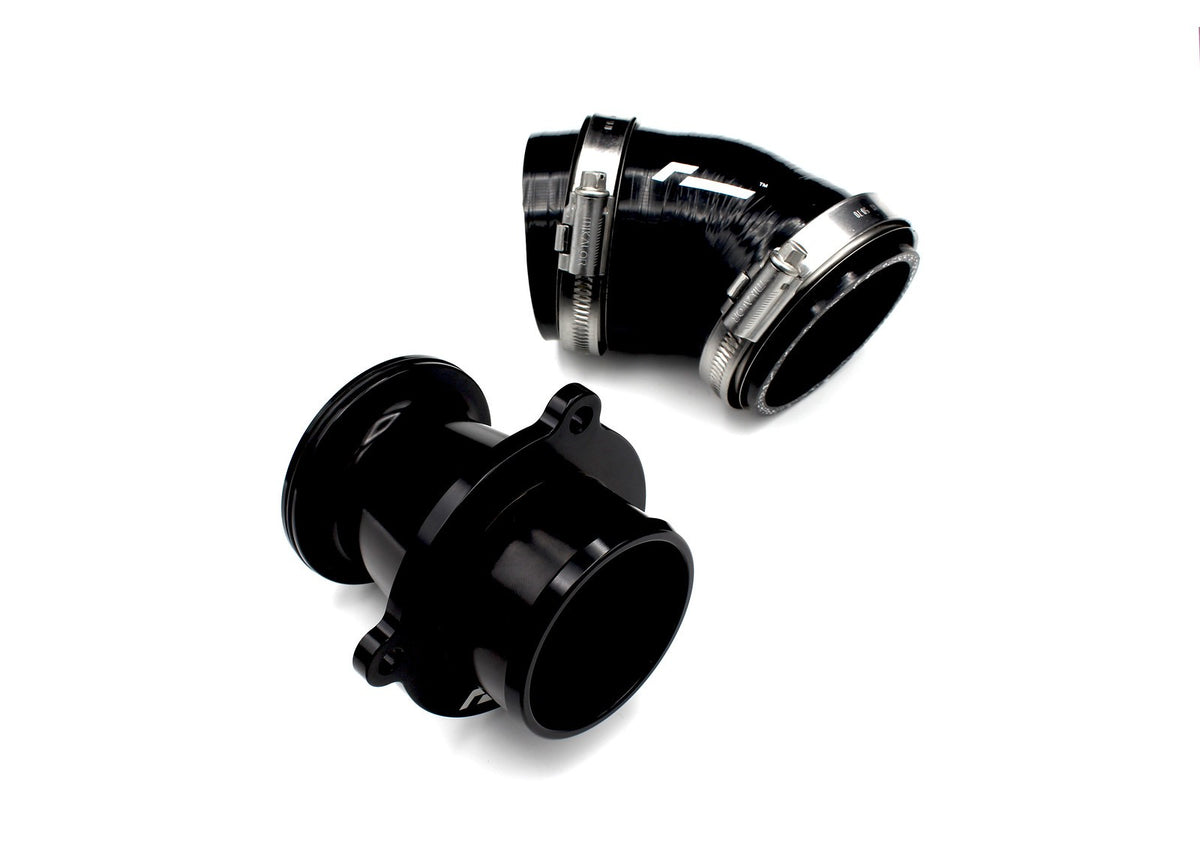RacingLine Tapered Turbo Muffler Delete inc Large Bore Connector Hose for Garrett Turbo / MQB EVO / 2.0 TSI EA888.4 245P