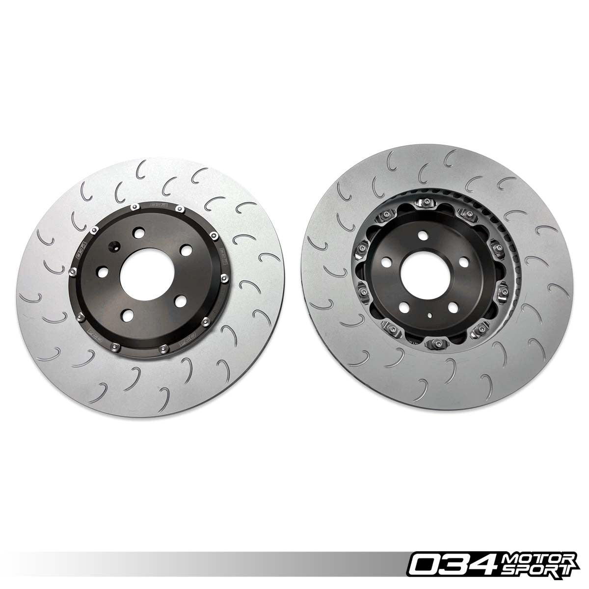 2-Piece Floating Front Brake Rotor Upgrade Kit for Audi B8/B8.5 S4/S5/Q5 - image 2