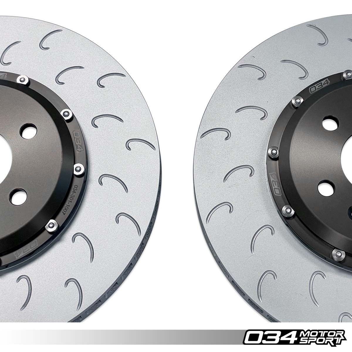 2-Piece Floating Front Brake Rotor Upgrade Kit for Audi B8/B8.5 S4/S5/Q5 - image 3