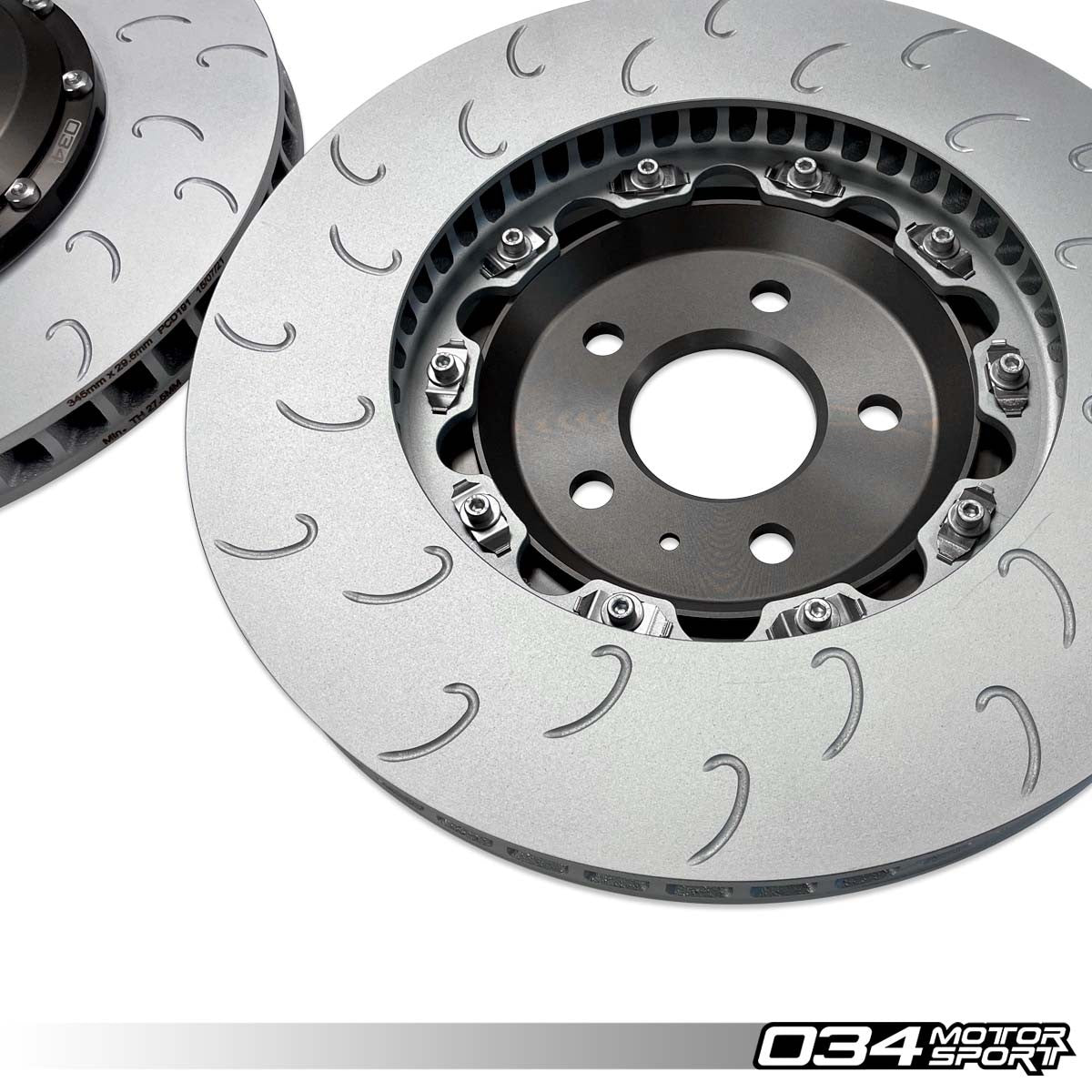 2-Piece Floating Front Brake Rotor Upgrade Kit for Audi B8/B8.5 S4/S5/Q5 - image 4