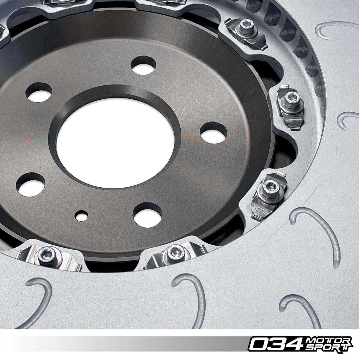 2-Piece Floating Front Brake Rotor Upgrade Kit for Audi B8/B8.5 S4/S5/Q5 - image 5