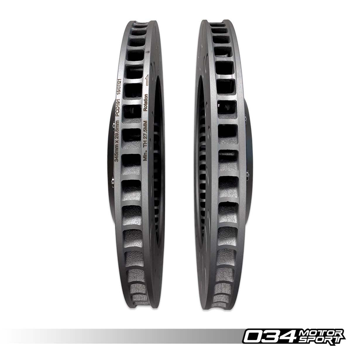 2-Piece Floating Front Brake Rotor Upgrade Kit for Audi B8/B8.5 S4/S5/Q5 - image 6