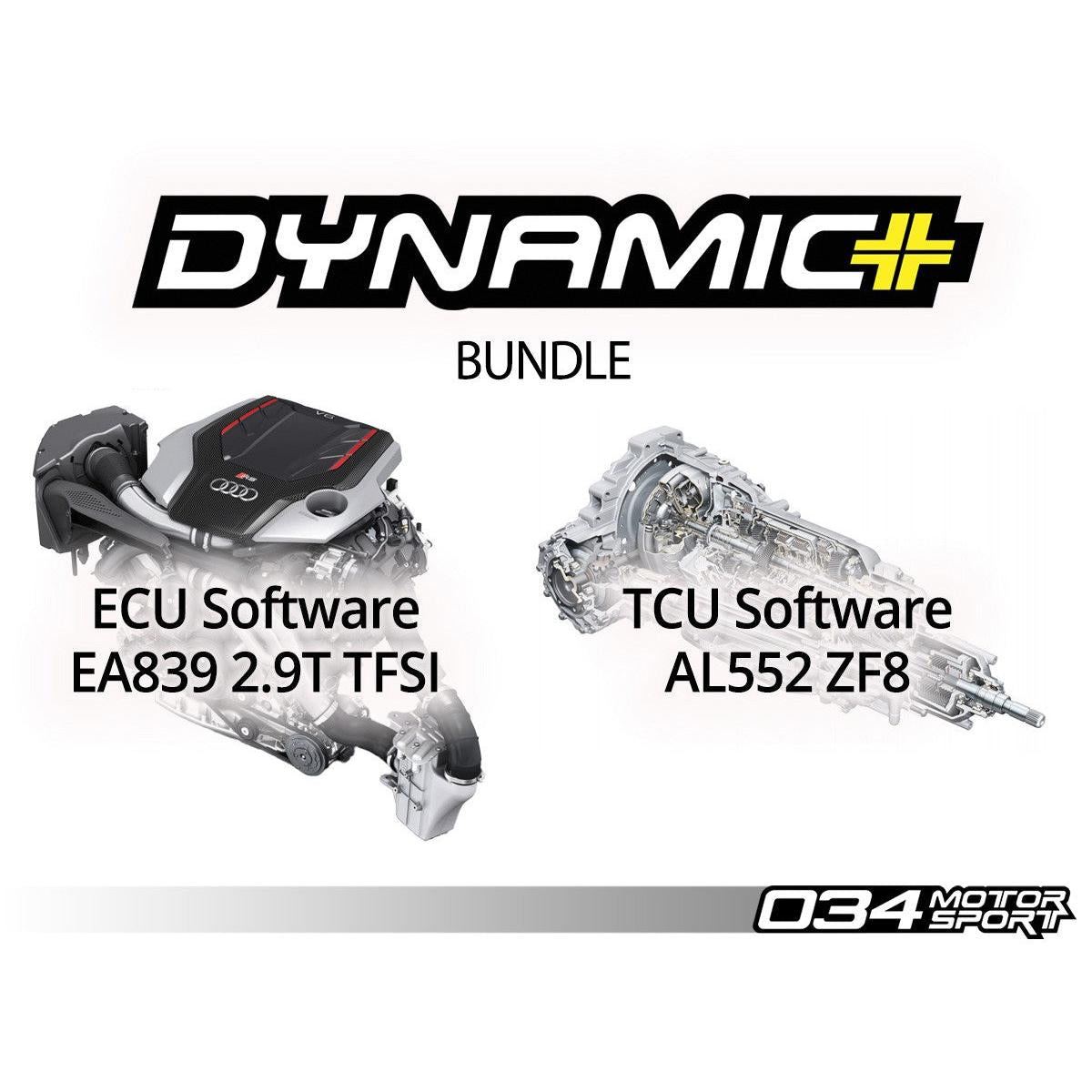034MOTORSPORT B9/B9.5 AUDI RS4/RS5 EA839 2.9TT DYNAMIC+ PERFORMANCE ECU & AL552 ZF8 TRANSMISSION TUNING BUNDLE