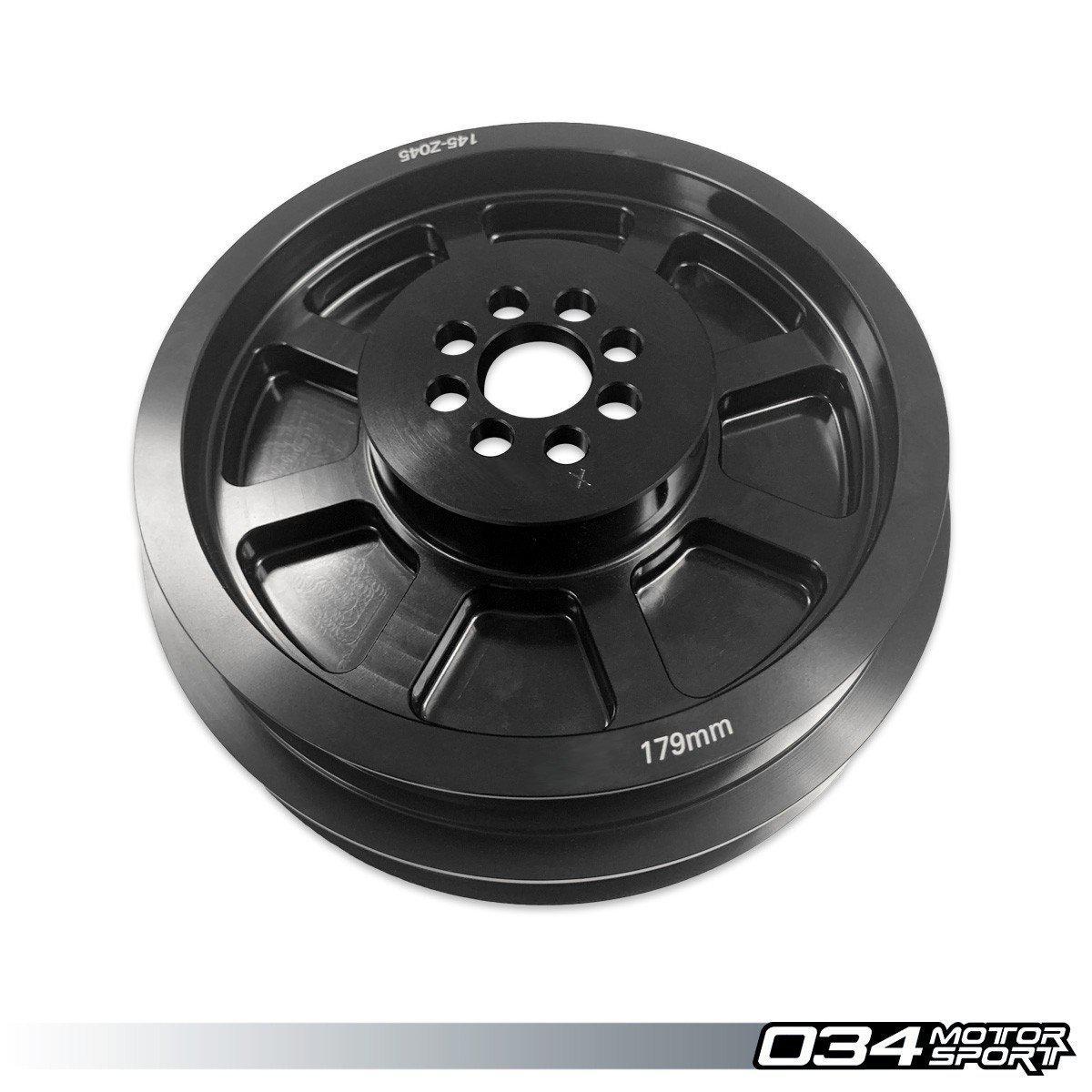 034Motorsport 3.0 TFSI Supercharger 179mm Crank Pulley Upgrade, B8/B8.5 Audi S4/S5/Q5/SQ5 & C7 Audi A6/A7