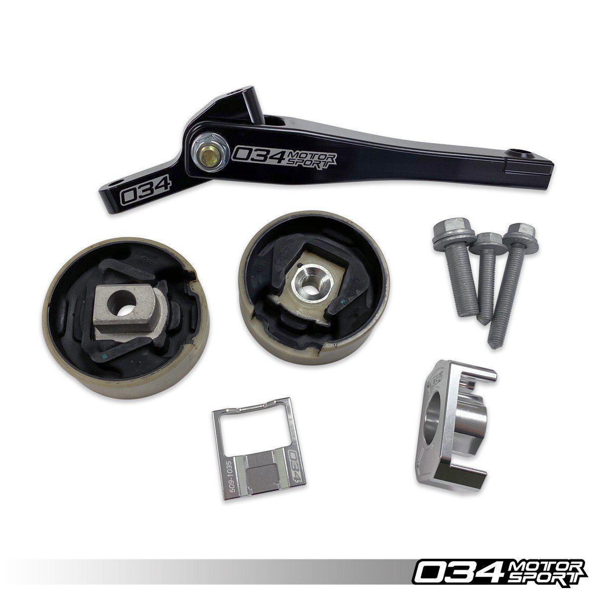 034Motorsport Billet Spherical Dogbone Mount Performance Pack With Dogbone Pucks, Audi 8V A3/S3, 8S Tt/Tts, And Volkswagen MKVII Golf/GTI/R-A Little Tuning Co