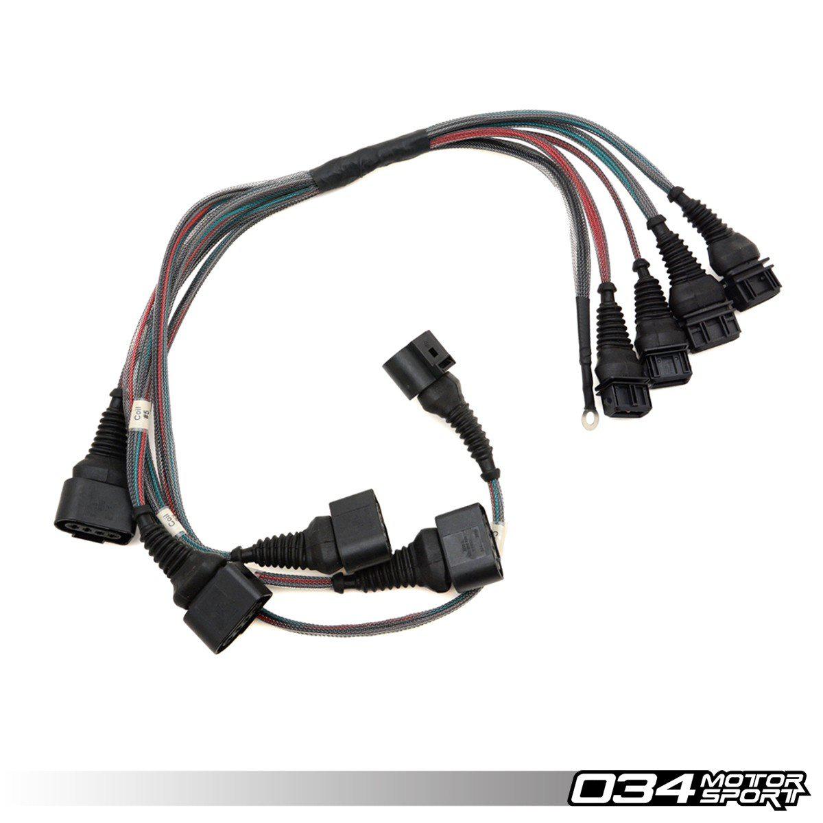 034Motorsport C4 Audi URS4/URS6 & S2/Rs2 I5 20vt Aan/Aby/Adu Coil Pack Update Harness For 2.0TFSI Coils