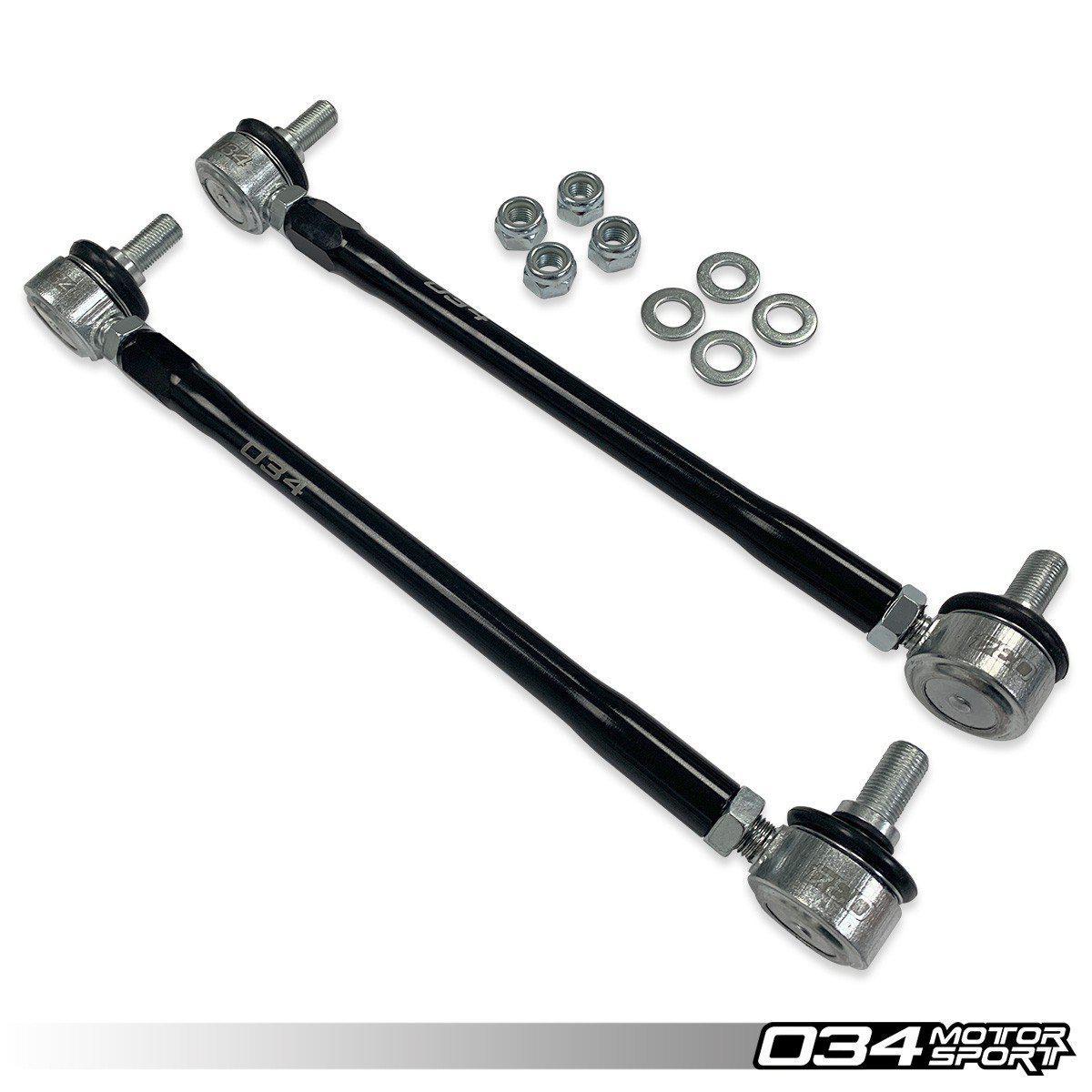 034Motorsport Dynamic+ Billet Adjustable Front Sway Bar End Link Kit For MKV/MKVI/MKVII Vw Golf/GTI/Rabbit/Gli/Jetta And 8p/8V/8V.5/8J/8S Audi A3/S3/RS3/Tt/Tts/TTRS