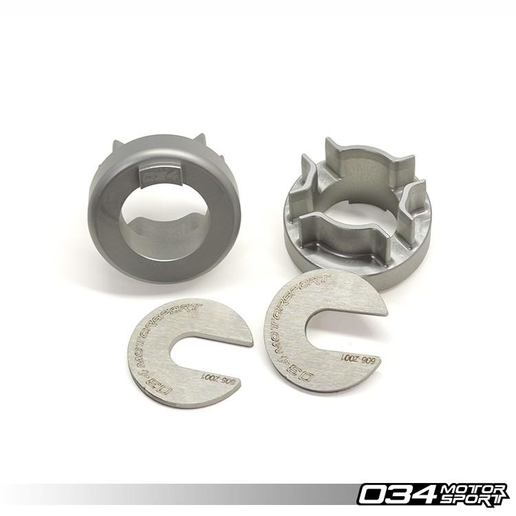034Motorsport Rear Differential Carrier Mount Insert Kit, B6/B7 Audi A4/S4/RS4, Billet Aluminum