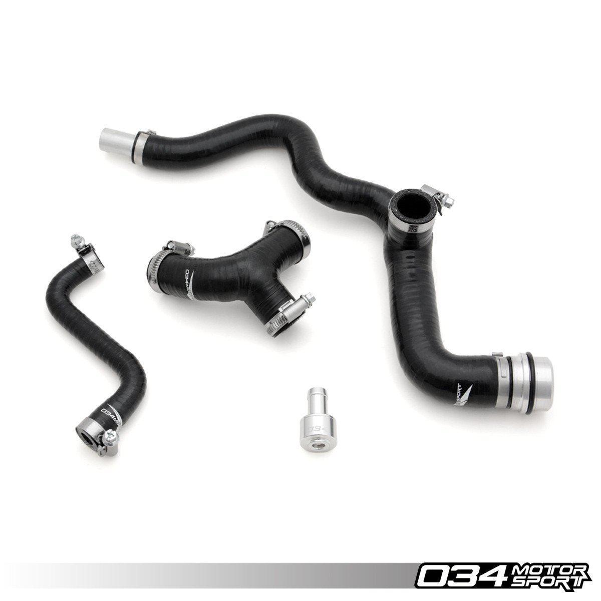 Breather Hose Kit, Aug/Awm/Amb B5/B6 Audi A4 & Volkswagen Passat 1.8T, Reinforced Silicone