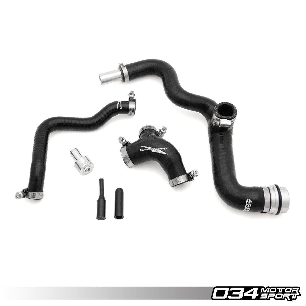 Breather Hose Kit, Mid-Amb Audi A4 & Late-Awm Volkswagen Passat 1.8T, Reinforced Silicone