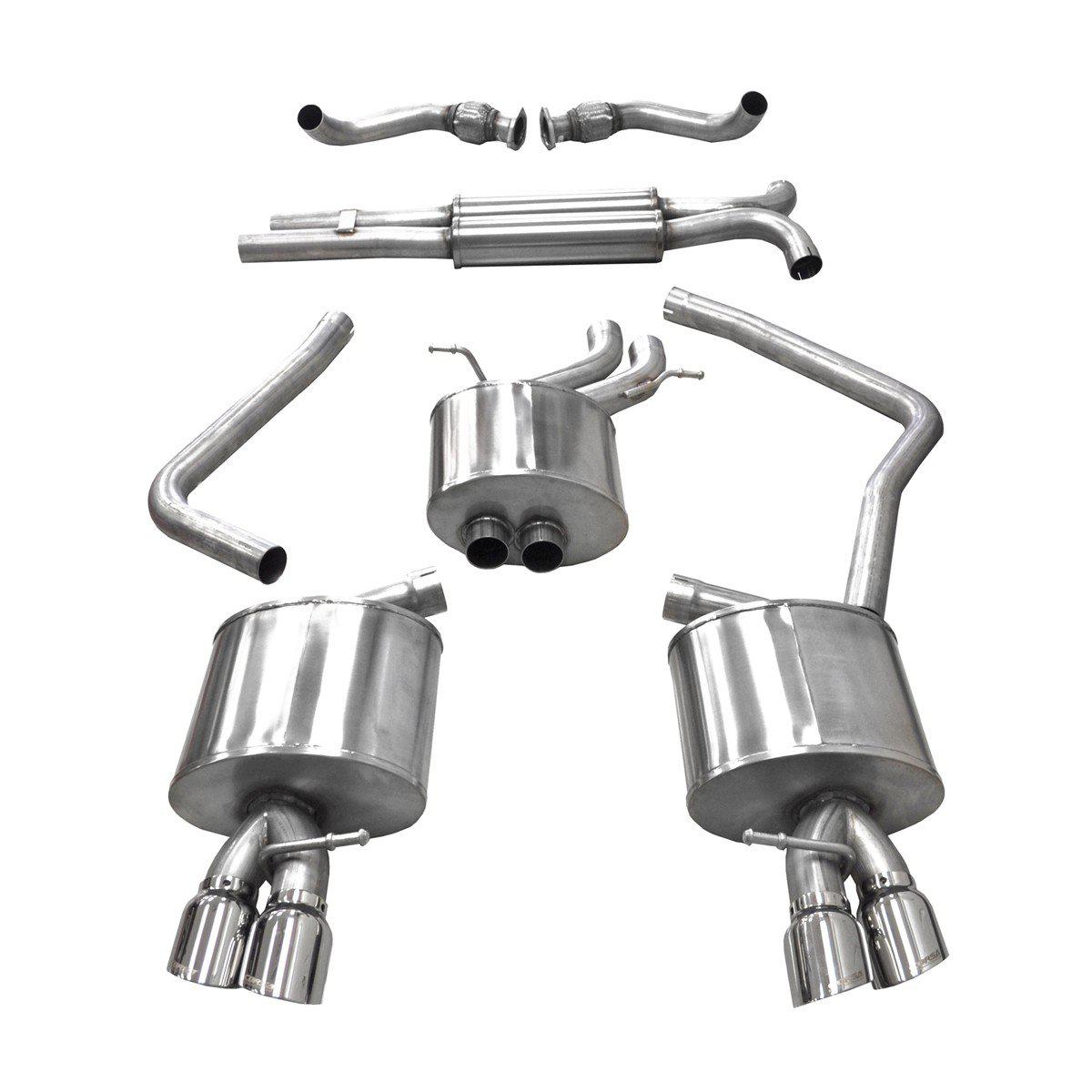Corsa Performance B8 Audi S4/S5 3.0t Cat-Back Exhaust System