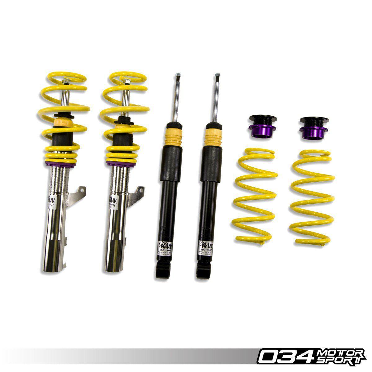 KW Variant 1 Coilover Suspension, 8V Audi A3 FWD Without Magnetic Ride-A Little Tuning Co