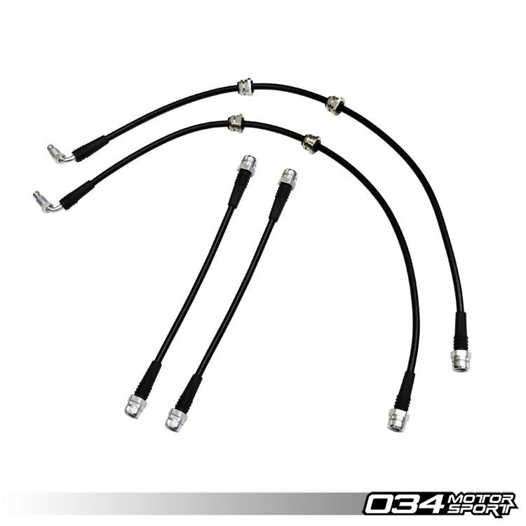 Stainless Steel Braided Brake Line Kit, 8J/8p Audi TTRS &amp; RS3-A Little Tuning Co