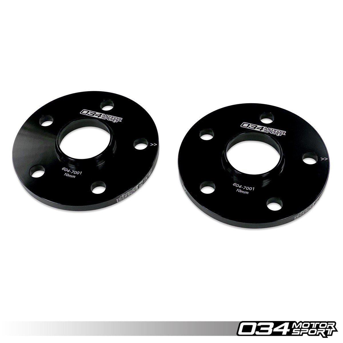 Wheel Spacer Pair, 10mm, Audi/Volkswagen 5x112mm With 57.1mm Center Bore