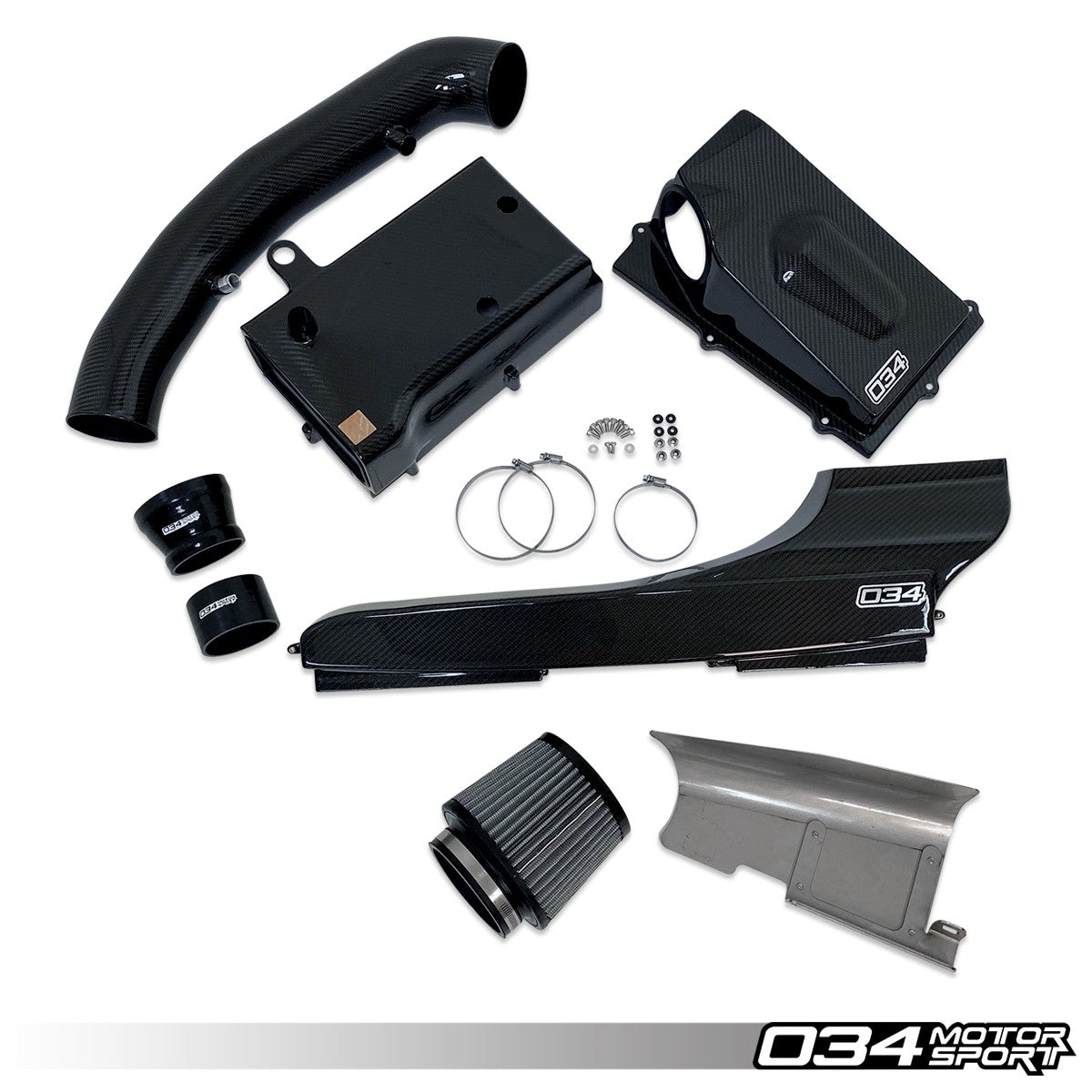 X34 CARBON FIBER 4" CLOSED TOP INTAKE BUNDLE AUDI TT RS & RS3 2.5 TFSI EVO