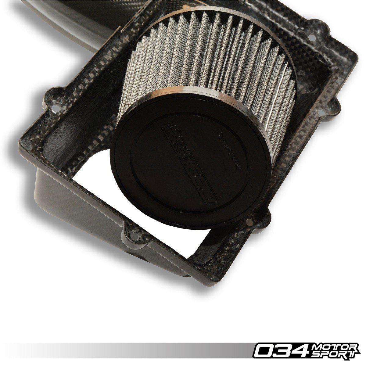 X34 Carbon Fiber MQB Open-Top Cold Air Intake System, 8V Audi A3/S3/Tt/Tts, MKVII Vw Golf/GTI/R & MKVII Vw Gli, 1.8T/2.0T Gen3